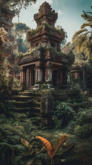 Abandoned Temple in Overgrown Jungle