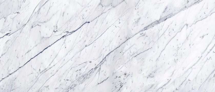 Panoramic close-up, high detail scan of Sivec White marble material, Generative AI