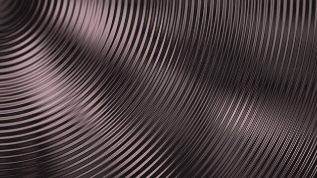 Metallic dark rose gold liquid metal wave animation