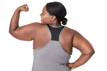 Woman workout sportswear png mockup studio shot