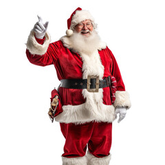 Santa isolated on transparent or white background