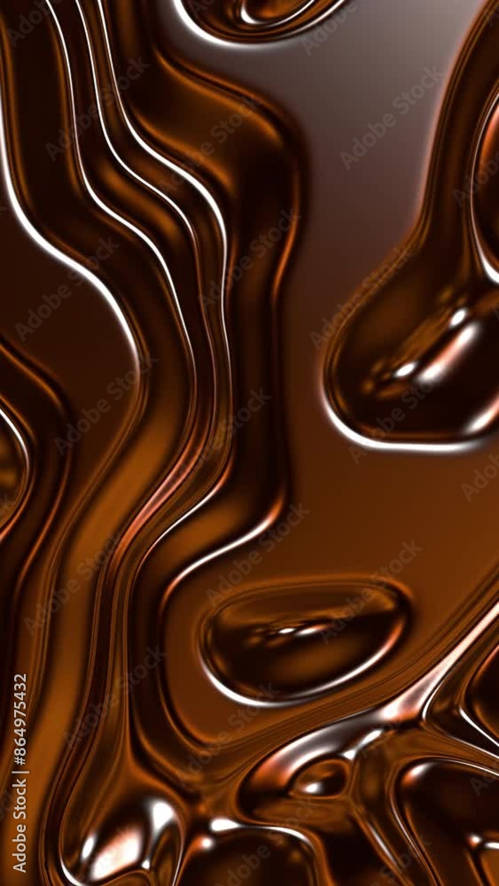 Poster molten liquid with beautiful patterns. design. metallic liquid with molten patterns and glitter. met