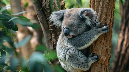 Fototapeta premium Koalas in Their Natural Habitat 