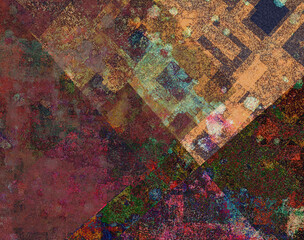 Abstract yellow geometric background design with dynamic shapesv