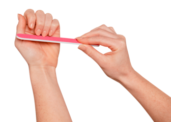 Filing nails png manicure, transparent background