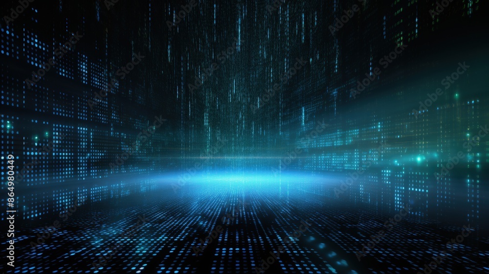 Poster digital matrix abstract background