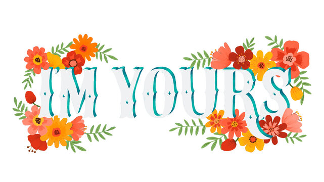 I'm yours illustration sticker png