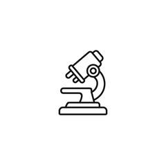 Microscope icon vector. EPS 10 editable vector