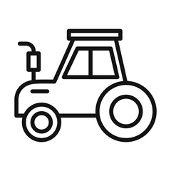 Heavy-Duty Tractor Icon for Farming Tools