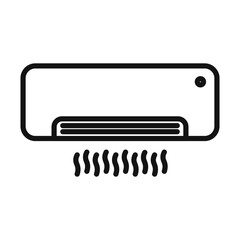 Energy-Efficient Air Conditioner Icon for Smart Homes