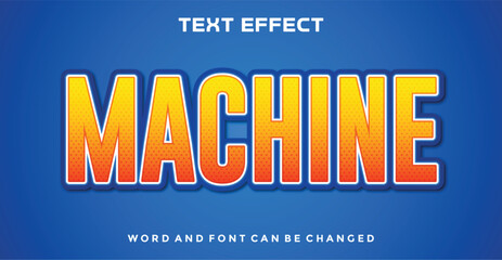 Machine editable text effect