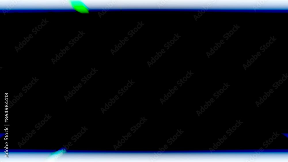 Poster black background with colored frame lines animation