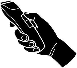 salon illustration comb silhouette cut logo hair icon barbershop outline barber hairdresser haircut fashion beauty scissors hairstyle style stylist shape equipment shop hairdressing for vector graphic