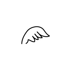 wing doodle icon