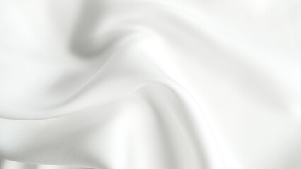 white silk fabric background copy space.