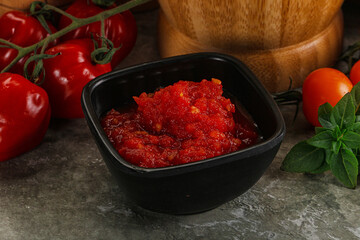Fresh tomato puree pasta sauce