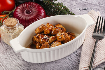 Chicken fillet with soya teriyaki sauce