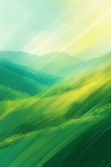 Obraz premium 斜めのストライプが入った緑と黄色のぼかし背景