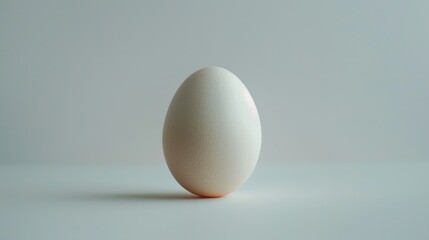 White background with an egg