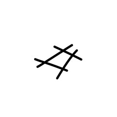hand drawn hastag