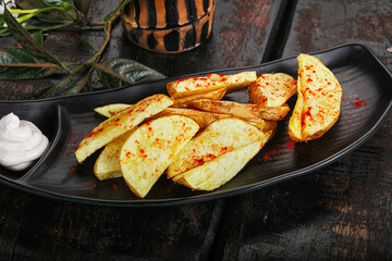 Baked Idaho potato with paprika
