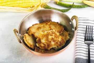Tasty golden potato hash brown