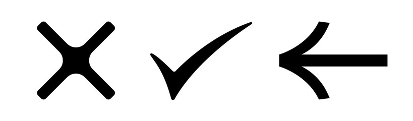 Obraz premium Black icon set