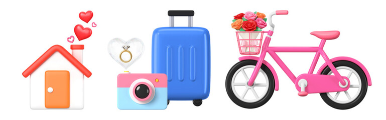 3d of house utillities set