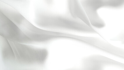 Obraz premium white silk fabric background copy space.