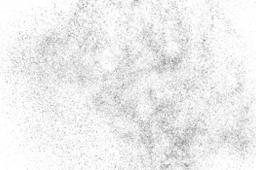 Black grunge texture on white background. Abstract wall pattern. Old paper backdrop. Gray futuristic wallpaper. Vector Illustration, EPS 10.