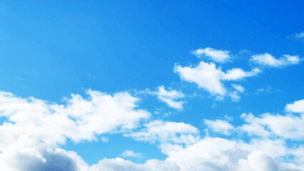 青い空と白いもくもく雲