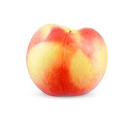 Nectarine isolated on white background.