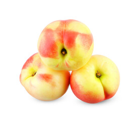 Nectarine isolated on white background.