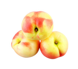 Nectarine isolated on white background.