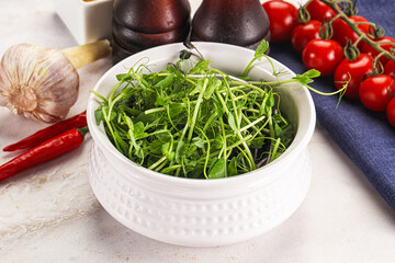 Micro green plants for cooking