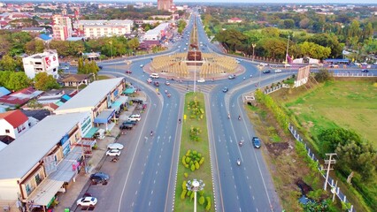 Aerial Views of Buri Ram Province, Thailand