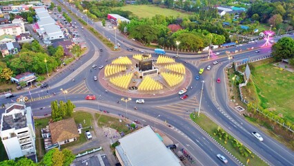 Aerial Views of Buri Ram Province, Thailand