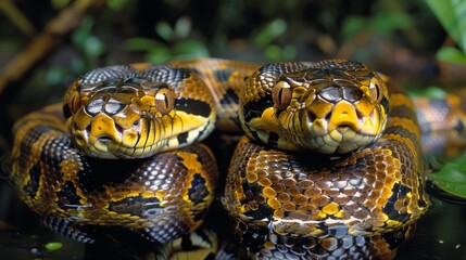 Fototapeta premium Pythons in the Wild 