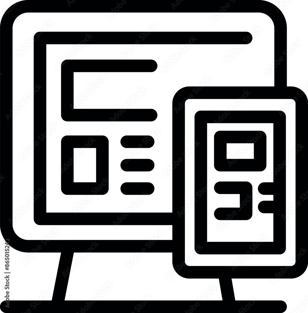 Poster web developer is working on a responsive website design, ensuring compatibility across multiple devi