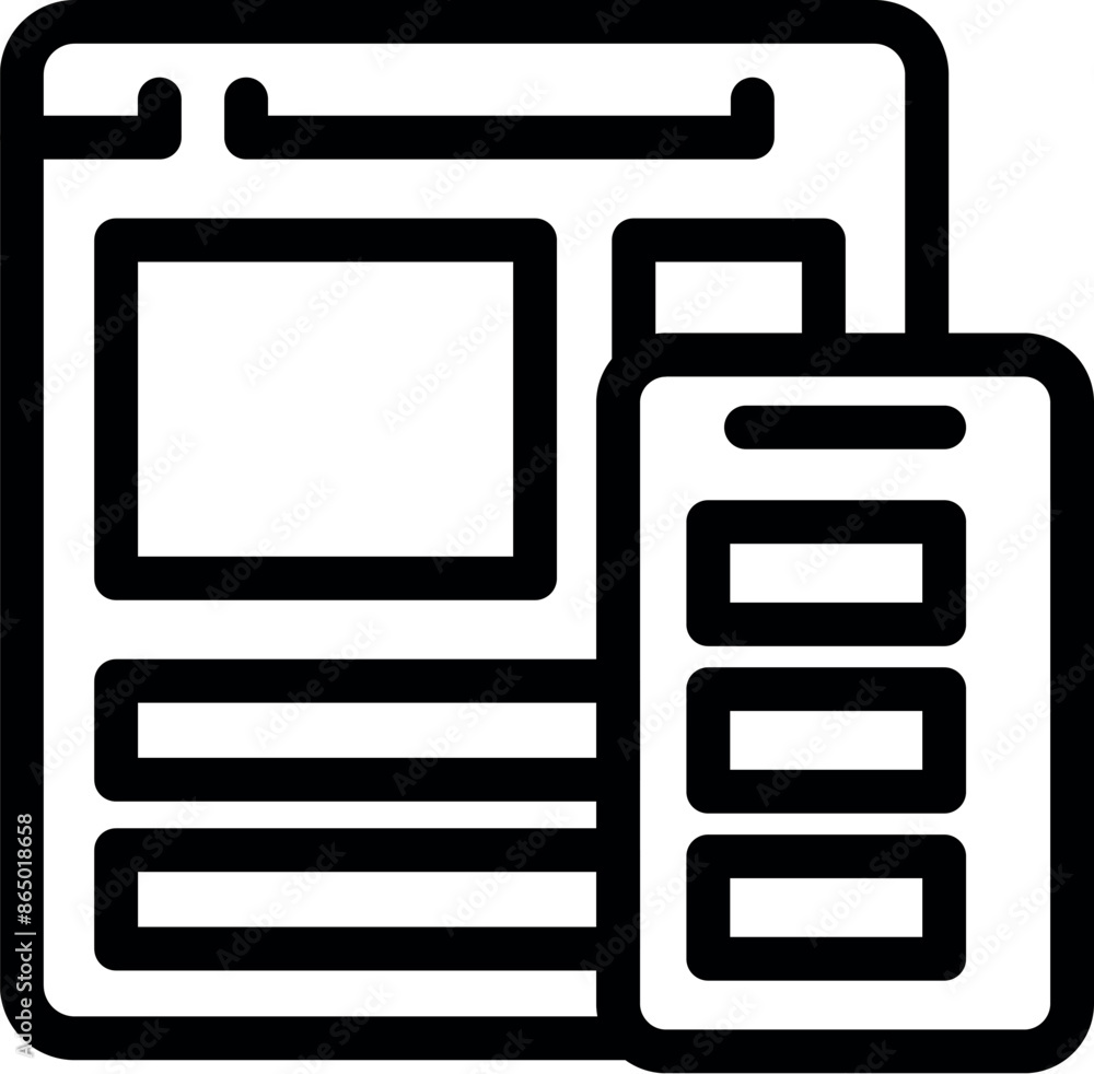 Poster web developer is working on a website design, ensuring that it is optimized for mobile phone users