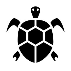 Obraz premium Turtle Vector Glyph Icon Design