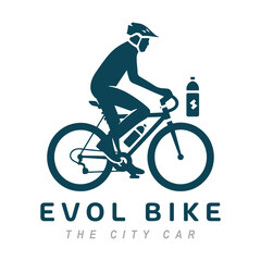 Bicycle vector logo template.