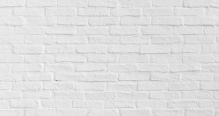 Modern interior white brick wall texture for background