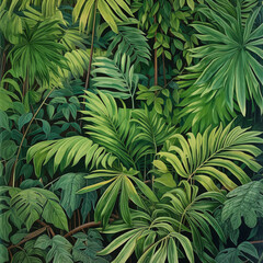 Fototapeta premium Ancient Rainforest Flora