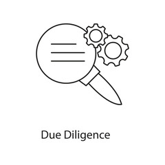 Due Diligence Icon. Vector Icon Design