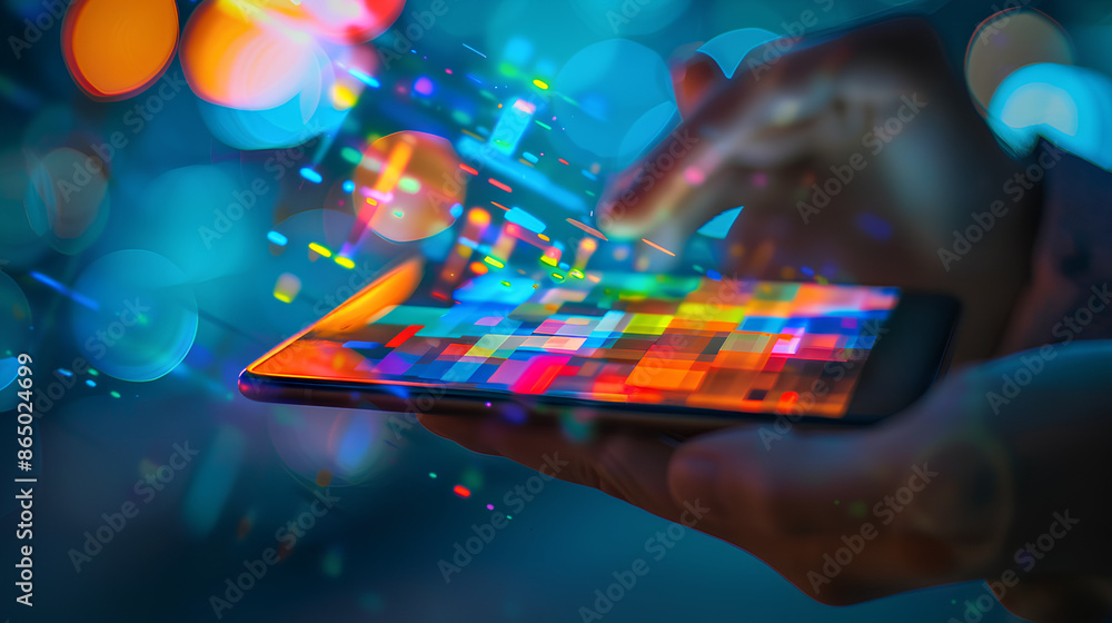 Poster mobile marketing strategies, mobile marketing strategies with an image showing marketers optimizing 