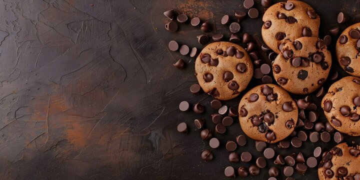 Celebrate National Chocolate Chip Day with Delicious Treats and Festive Decorations. Concept Chocolate Chip Recipes, Baking Inspiration, Party Ideas, Sweet Treats, Festive Decorations