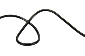 Wire cable of usb and adapter isolated on white background.Electronic Connector.Selection focus.