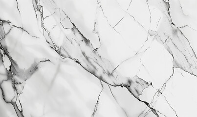 Fototapeta premium realistic front view of a white Statuary Marble slab, featuring clear, delicate veins. The marble should have perfect fittings on all sides, showing its exquisite pattern and texture.