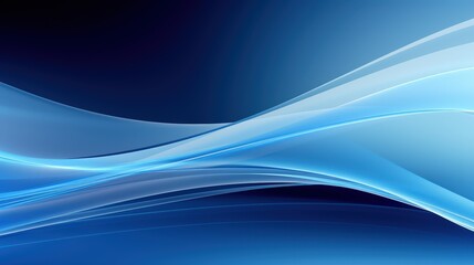 Fototapeta premium Abstract Blue and White Swirling Waves